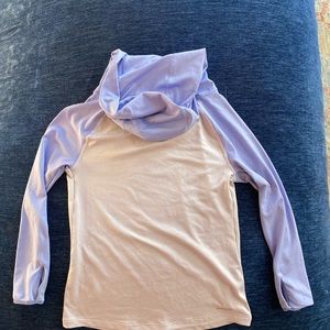 Girls hooded Patagonia rash guard/sun shirt